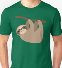 Cute Sloth on a Branch Unisex T-Shirt
