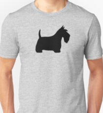 Scottish Terrier Silhouette(s) Unisex T-Shirt