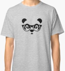Cute nerd panda Classic T-Shirt