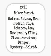 221B Sticker