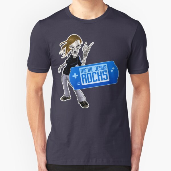 Metal Jesus Portable Slim Fit T-Shirt