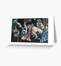 Roller Girls Greeting Card