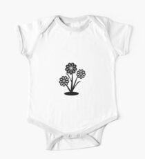 Monochrome Flowers (iPhone/iPod) One Piece - Short Sleeve