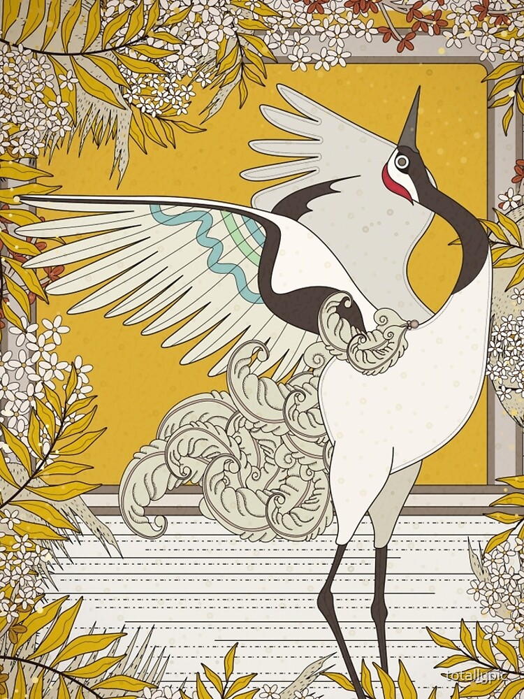 Dancing elegant crane by totallypic