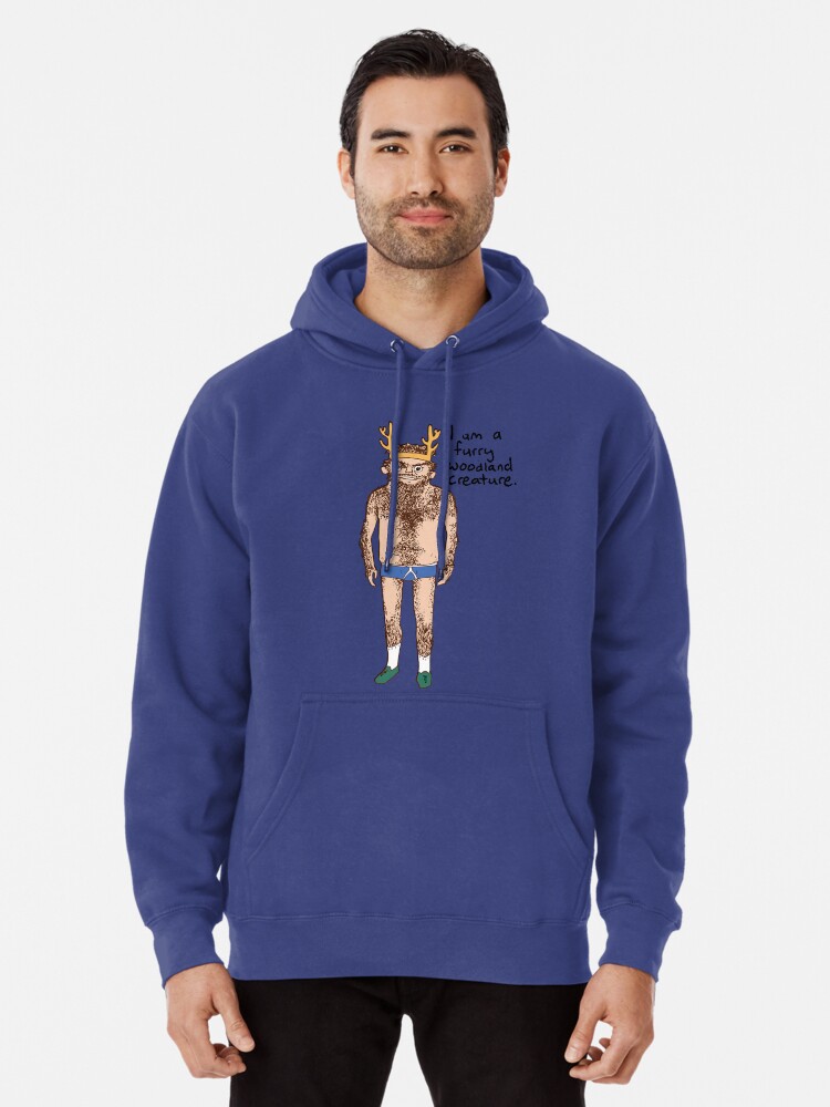 hairy man sweatshirt