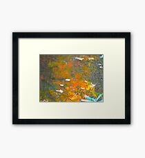 Stirring the seasonal waters of fall Framed Print