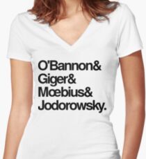 Jodorowskys Düne - O'Bannon, Giger, Moebius und Jodorowski Tailliertes T-Shirt mit V-Ausschnitt
