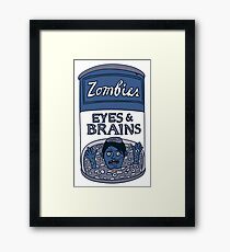 Zombies - Brains & Eyes Soup Framed Print