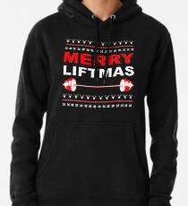 Sudadera con capucha Merry Liftmas, suéter feo de levantamiento de pesas de Navidad