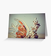 Fish Kissing Coral Reef Greeting Card