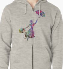 Mary Poppins Hoodie mit Reißverschluss