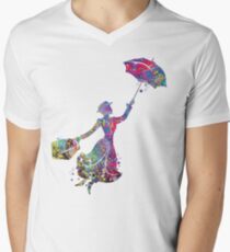 Mary Poppins Men's V-Neck T-Shirt