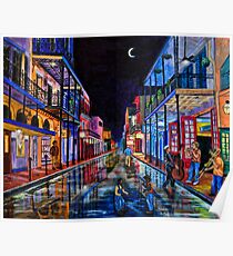 Music on Bourbon St. Poster