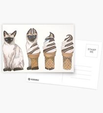 Postales Gato en un techo de estaño frío