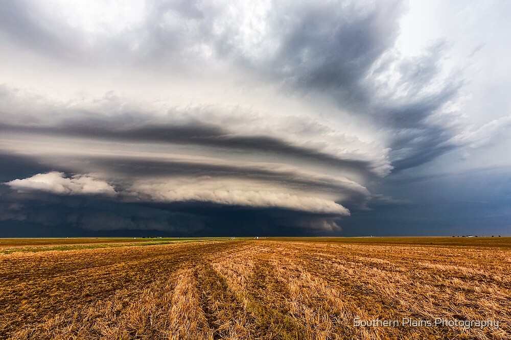 Vast Supercell Thunderstorm Over Field In Kansas By Sean Ramsey Redbubble