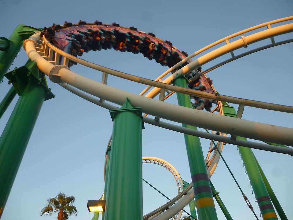 &quot;Desert Storm Loop (Roller Coaster)&quot; by MontagnaMagica Redbubble