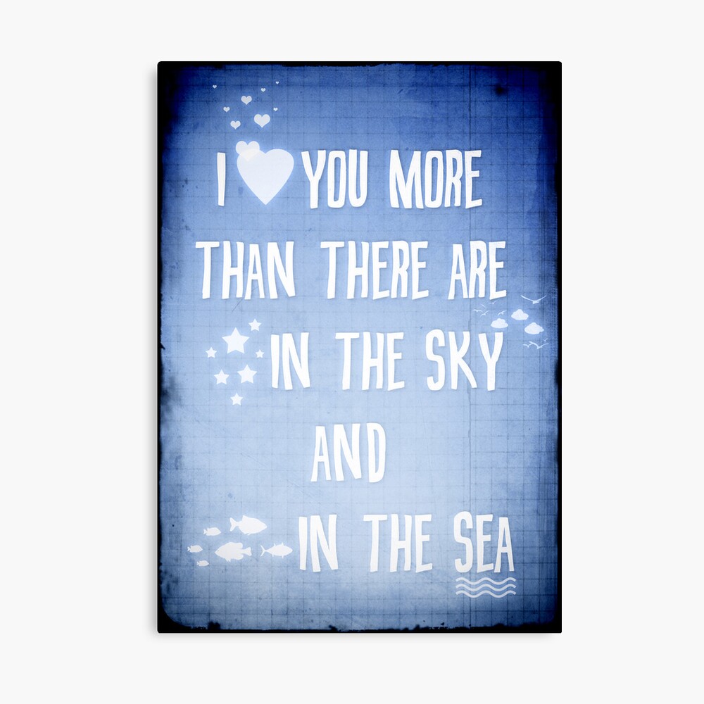 I ♥ you more Canvas Print