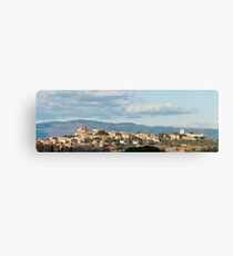 Castiglione del Lago panorama, Umbria, Italy Canvas Print