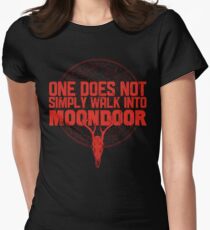 One Does Not Simply Walk Into Moondoor Women's Fitted T-Shirt