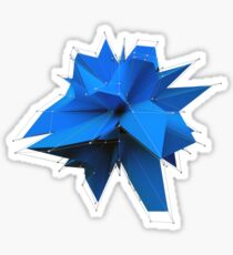 Blue Polygon Sticker