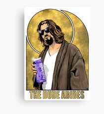 The Dude Big Lebowski Poster Canvas Print