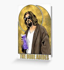 The Dude Big Lebowski Poster Greeting Card