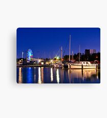 "Evening At The Marina" Canvas Print
