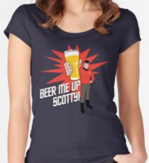 Beer Me Up Scotty Women's Fitted Scoop T-Shirt