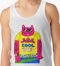 Cool Cats - Yellow / Justice Cat Tank Top