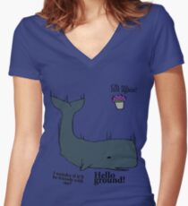 Hello Ground! - Hitchhiker's Guide To The Galaxy Women's Fitted V-Neck T-Shirt