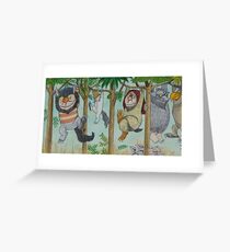where the wild things are Greeting Card