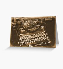 Before Computers Greeting Card