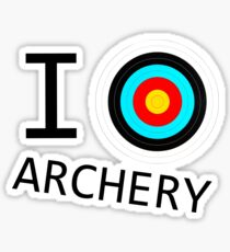 I Target Archery! Sticker
