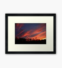 Streaking Across The Sky Framed Print