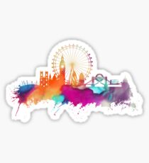 London skyline watercolor Sticker