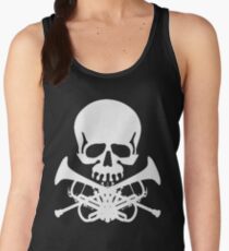 Skull with Trumpet Crossbones Women's Tank Top