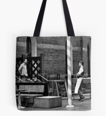 stand off merchant Tote Bag