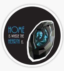 home is where the hearth is. Sticker