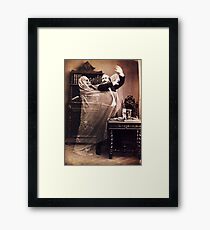 Geisterangriff Vintage Foto Gerahmtes Wandbild