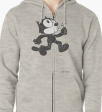 Felix The Cat Zipped Hoodie