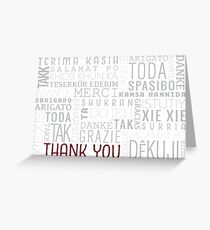 Multi-Language Thank You Greeting Card