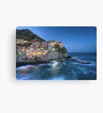 Moon over Manarola - the Cinque Terre Canvas Print