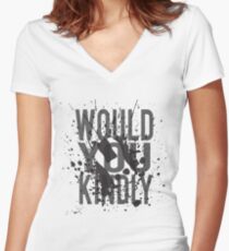 "Would You Kindly" - Bioshock Women's Fitted V-Neck T-Shirt