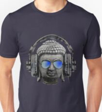 Cool Headphones Hip Hop Groove Buddha Banksy Unisex T-Shirt