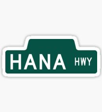 Hana Highway Sign, Hawaii Sticker