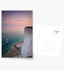 Beachy head lighthouse sunset Postkarten