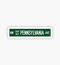 1600 Pennsylvania Avenue, Washington DC Sticker