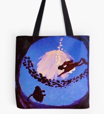 The diver, watercolor Tote Bag