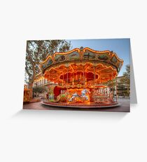 La Belle Epoque Carousel Greeting Card