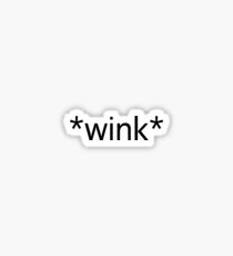 *wink* (sticker) Sticker